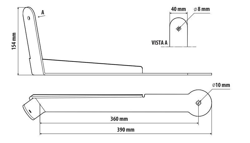 Staffa per antenna CB - Attacco su visiera parasole - compatibile per Scania R Serie 5 (03/04>08/09) - Scania R Serie 6 (09/09>08/13) - Scania R Serie 6 - Streamline (09/13>12/17) - immagine 3