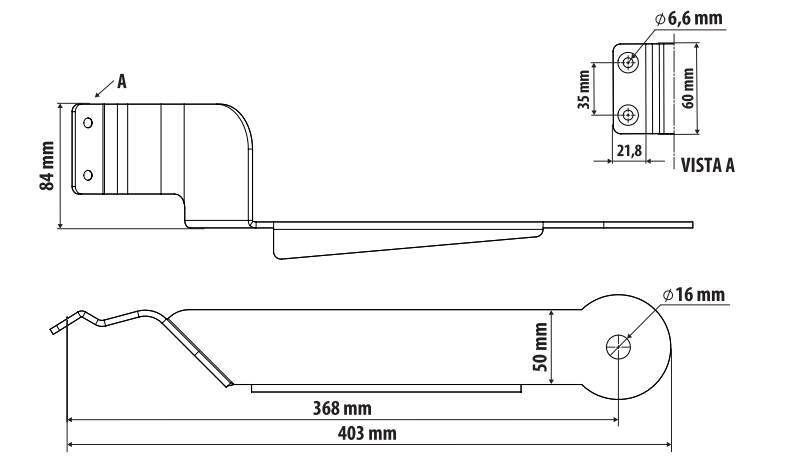 Staffa per antenna CB - Attacco montante - compatibile per Renault T (06/13>) - immagine 2