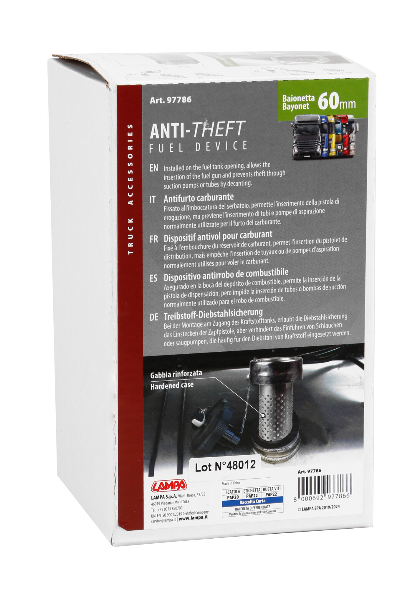 Antifurto serbatoio a baionetta - Ø 60 mm - immagine 7