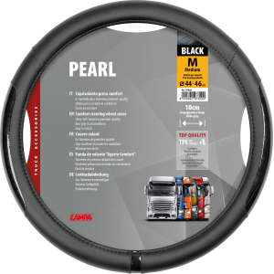 Pearl Black, coprivolante in Skeentex - M - Ø 44/46 cm