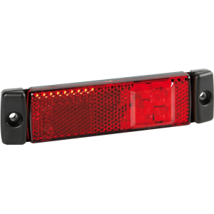 Luce ingombro con catarifrangente - 3 Led - 24V - Rosso