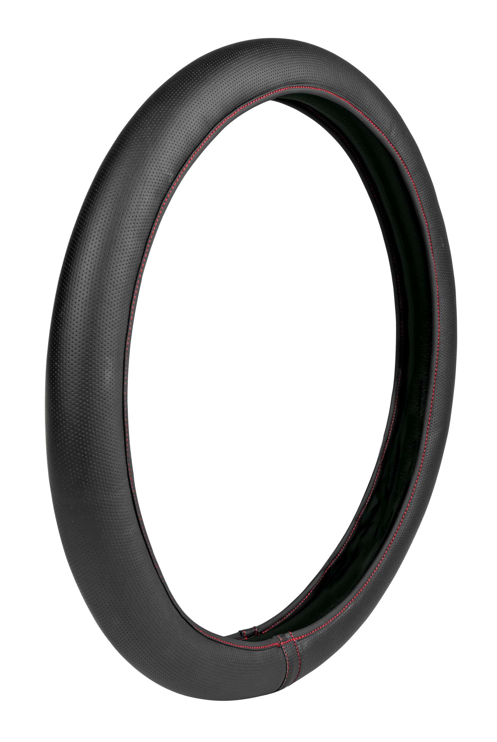 Skin-Cover, coprivolante elasticizzato in Skeentex - Nero/Rosso - L - Ø 46/48 cm