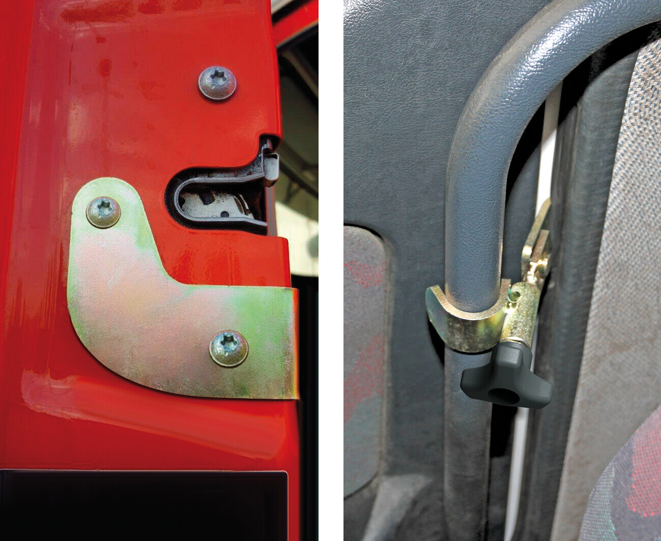 Serrature interne aggiuntive per cabina camion - compatibile per Mercedes Actros MP4 (09/11>09/19) - Mercedes Actros MP5 (10/19>) - Mercedes Actros MP5 L (11/21>) - Mercedes Actros MP5 F (11/21>) - Mercedes Actros L ProCabin (12/24>) - immagine 2