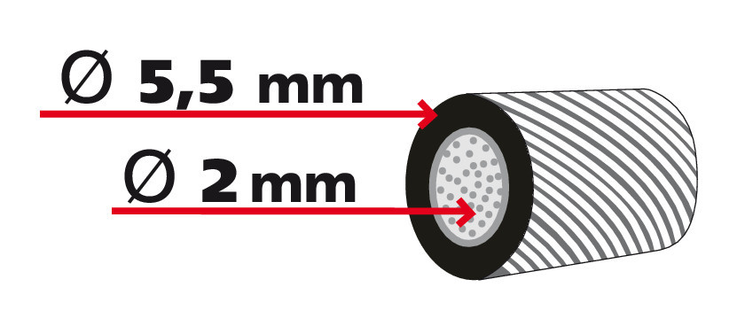 Cavo Tir con capicorda - 36 m - immagine 3