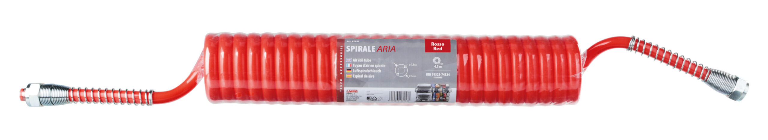 Tubo aria a spirale - Rosso - immagine 6