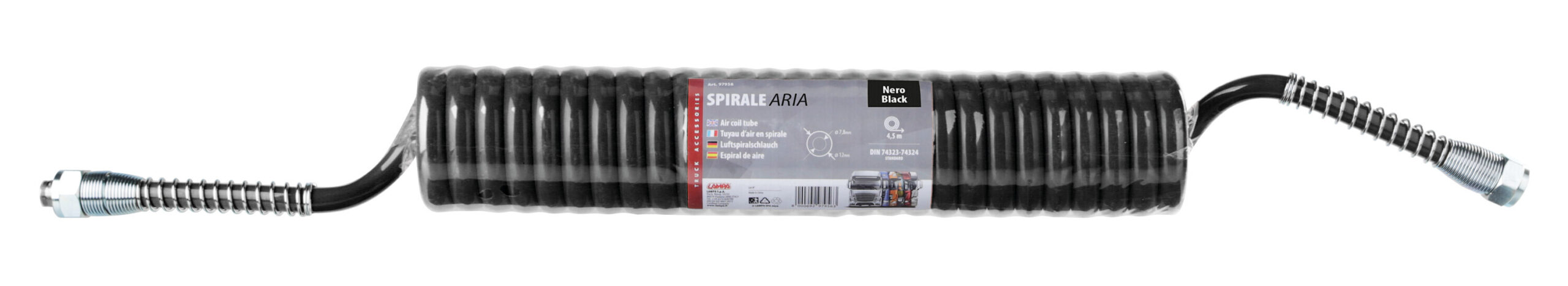 Tubo aria a spirale - Nero - immagine 6
