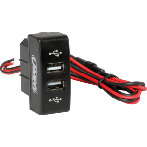 Original-Fit, doppia presa USB, 12/24V, compatibile con Mercedes