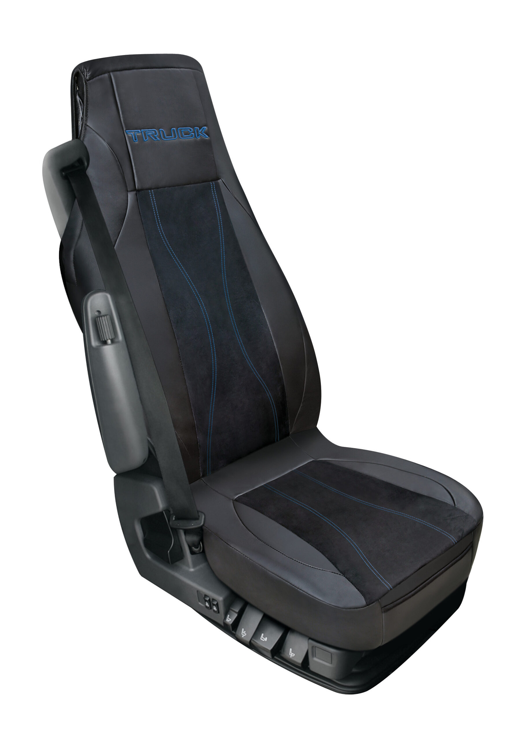 Luana, coprisedile in Skeentex per camion - Nero/Blu
