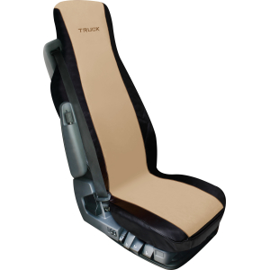 Elisa, coprisedile in poliestere e Skeentex per camion - Beige/Nero