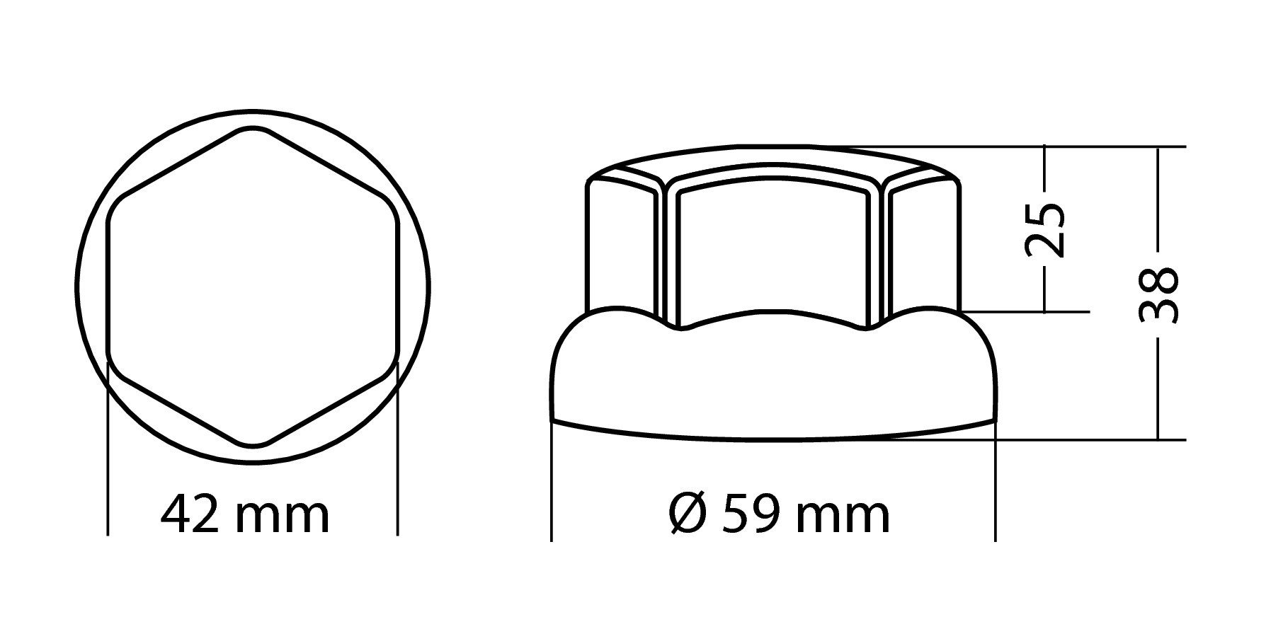 Set 10 copribulloni universali in ABS - Ø 32/33 mm - Cromo - immagine 6