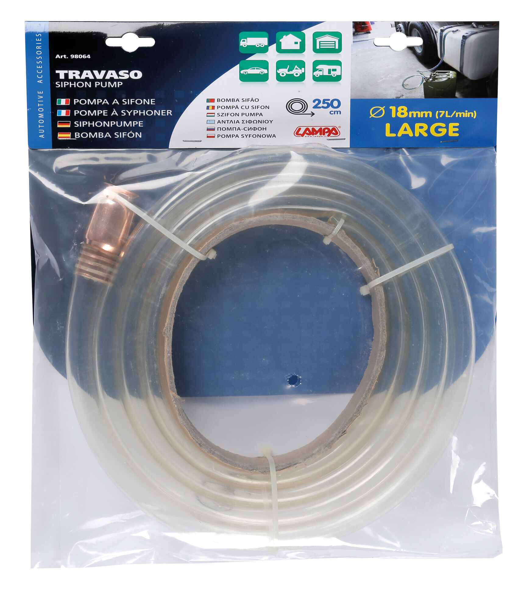 Travaso, pompa a sifone automatica - L - Ø 18 mm - 250 cm - immagine 8