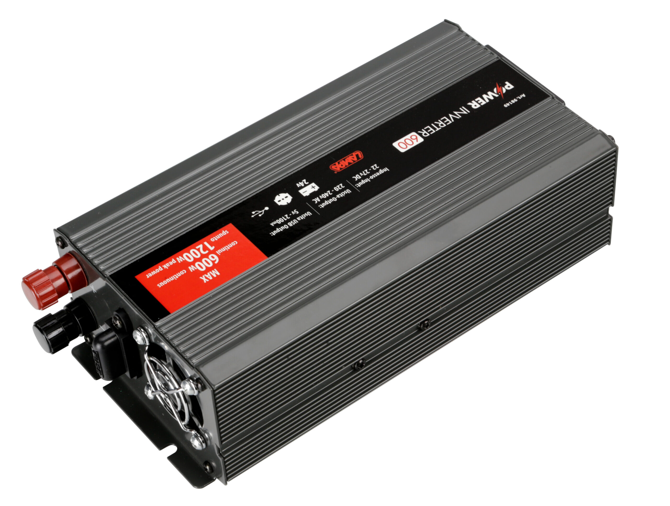 Power Inverter 600, trasformatore 24V > 220V - immagine 4
