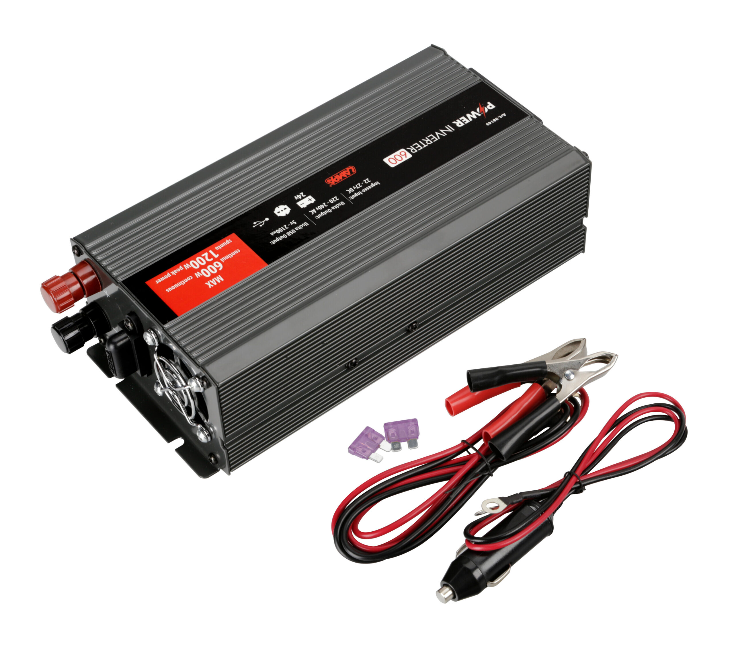 Power Inverter 600, trasformatore 24V > 220V - immagine 8