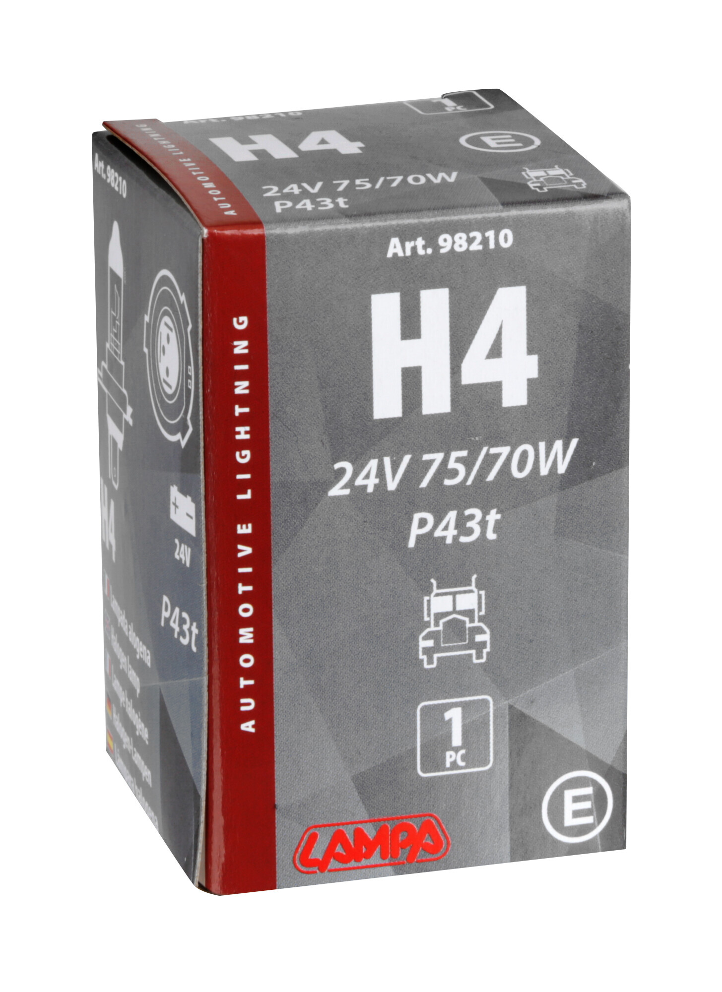 24V Lampada alogena - H4 - 75/70W - P43t - 1 pz - Scatola - immagine 4