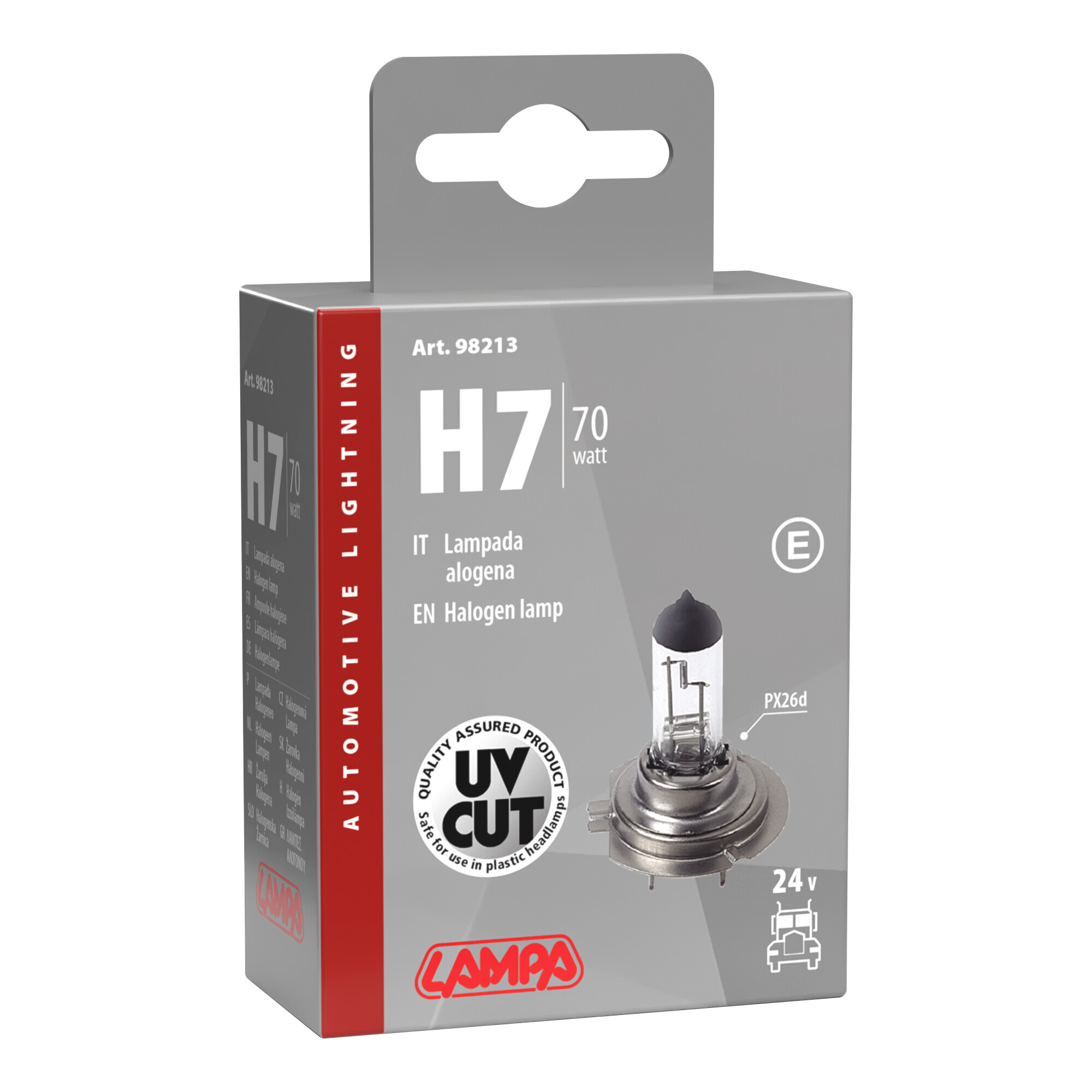 24V Lampada alogena - H7 - 70W - PX26d - 1 pz - Scatola - immagine 4