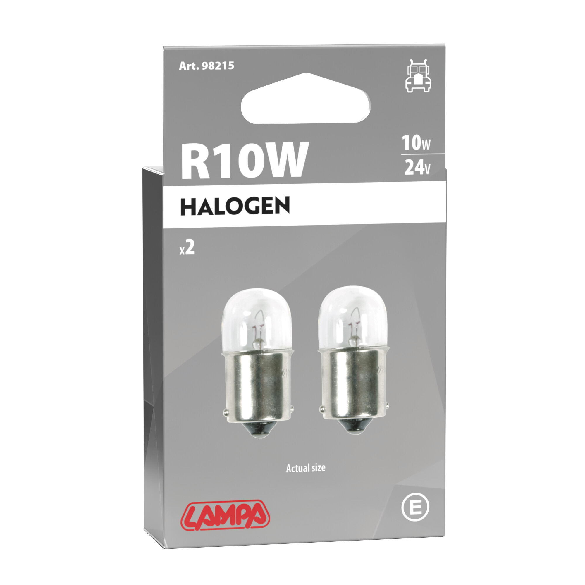 24V Lampada sferica - R10W - 10W - BA15s - 2 pz - Scatola - immagine 4