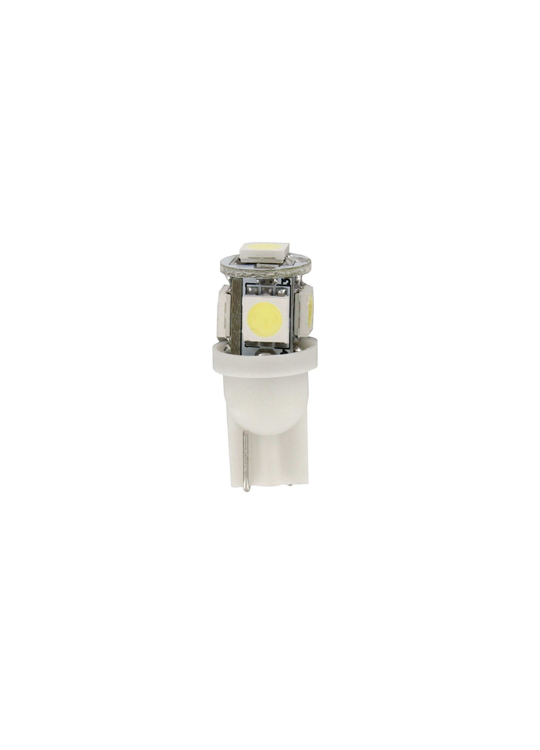 24/28V Hyper-Led 15 - 5 SMD x 3 chips - (T10) - W2,1x9,5d - 2 pz - Scatola - Bianco - Doppia polarità