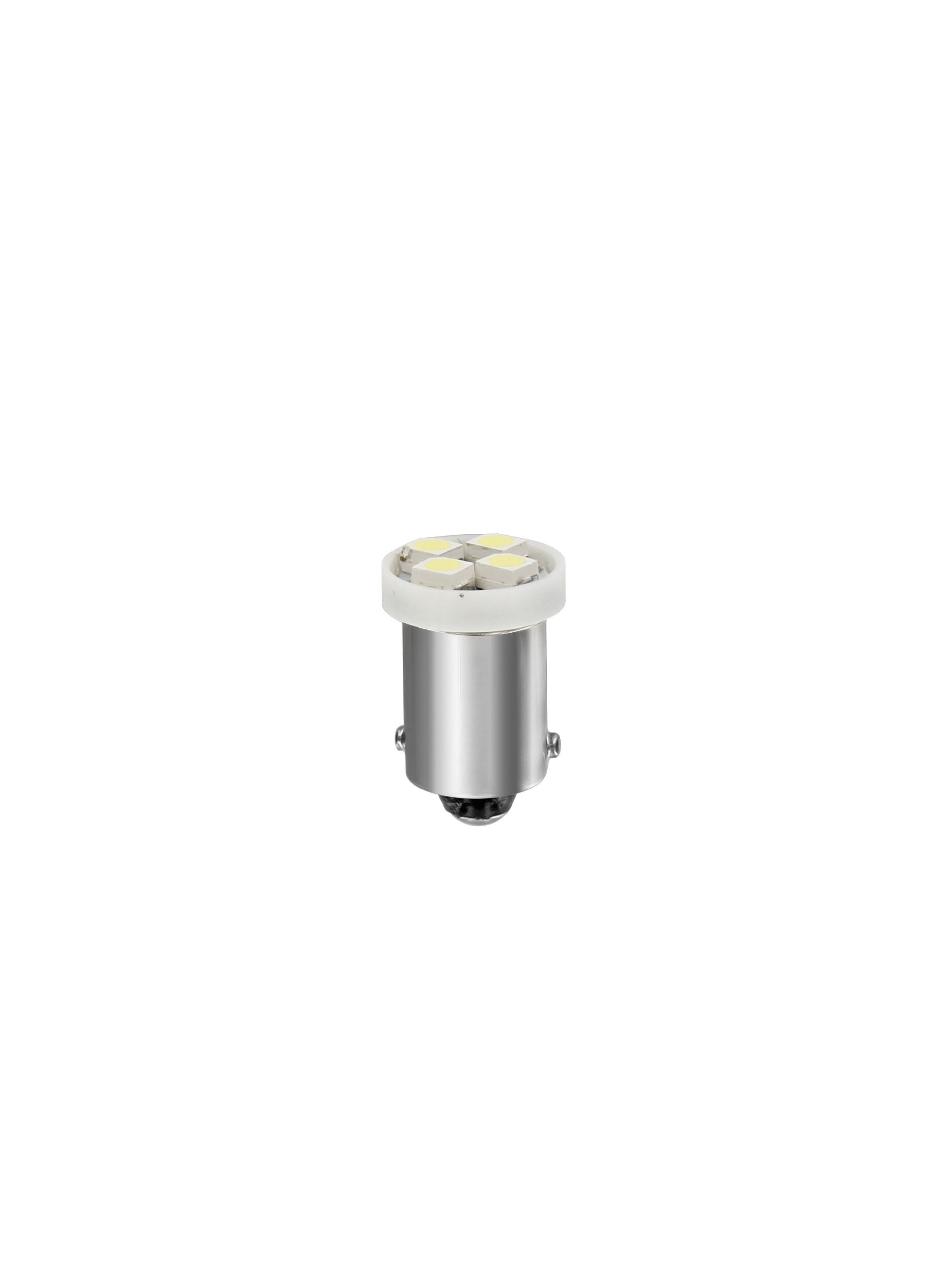 24/28V Led Series - 4 SMD x 1 chips - (T4W) - BA9s - 20 pz - Busta - Bianco - Doppia polarità