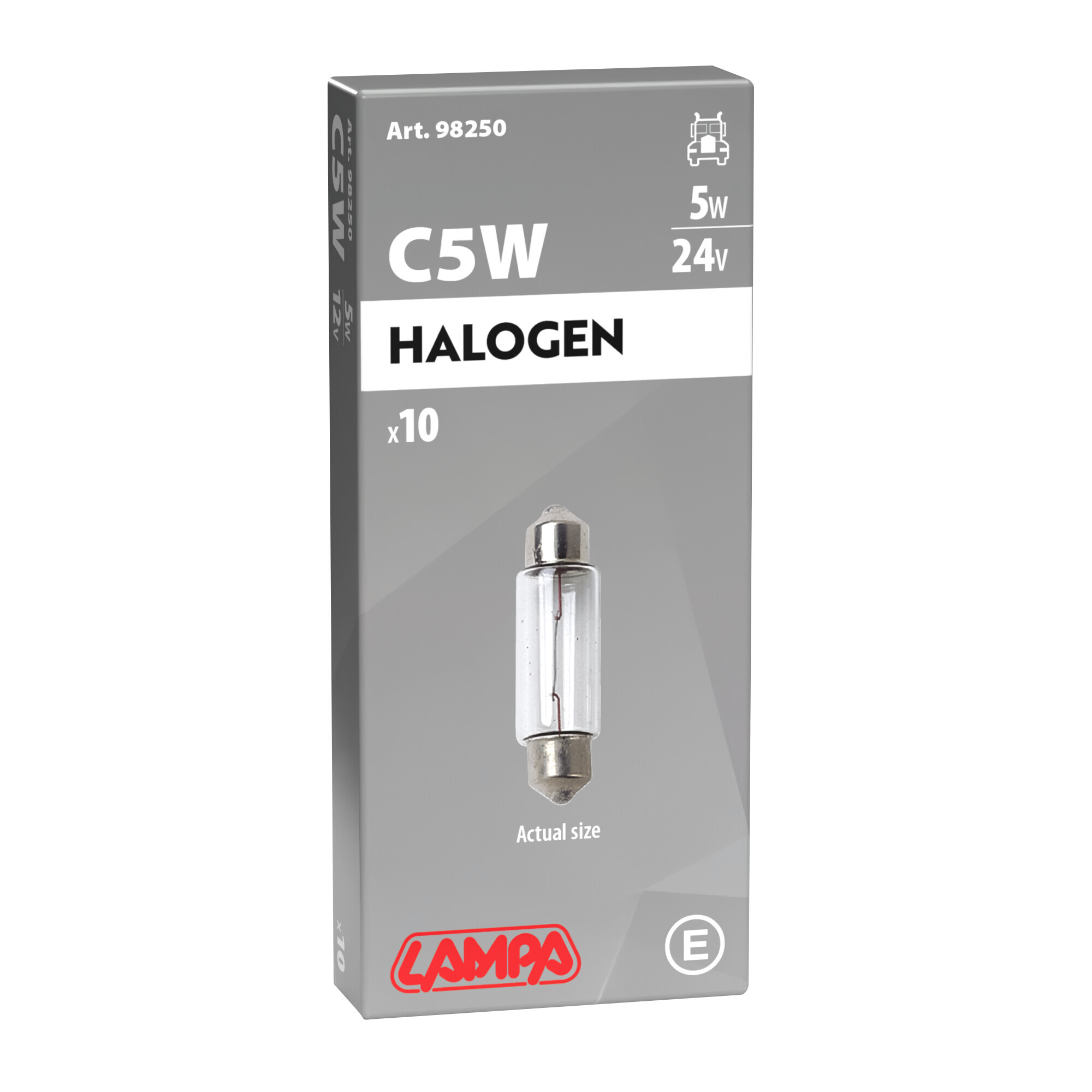 24V Lampada siluro - C5W - 11x35 mm - 5W - SV8,5-8 - 10 pz - Scatola - immagine 4