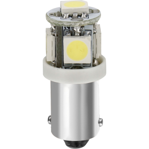24/28V Led Series - 5 SMD x 3 chips - (T4W) - BA9s - 2 pz - D/Blister - Bianco - Doppia polarità - Resistenza incorporata