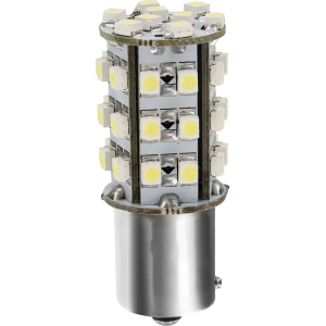 24/28V Led Series - 39 SMD x 1 chips - (P21W) - BA15s - 1 pz - Scatola - Bianco - Doppia polarità