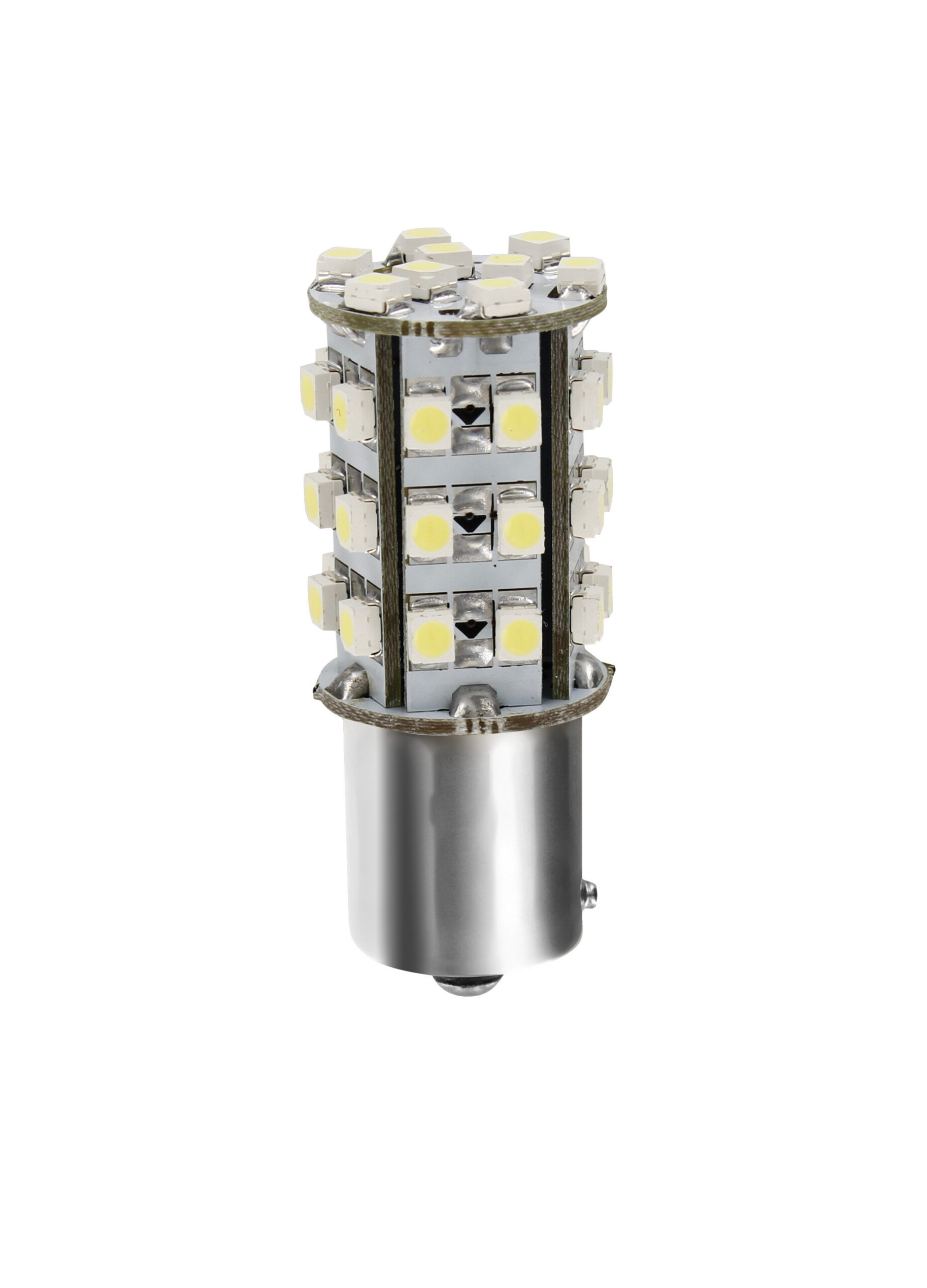 24/28V Led Series - 39 SMD x 1 chips - (P21W) - BA15s - 1 pz - Scatola - Bianco - Doppia polarità