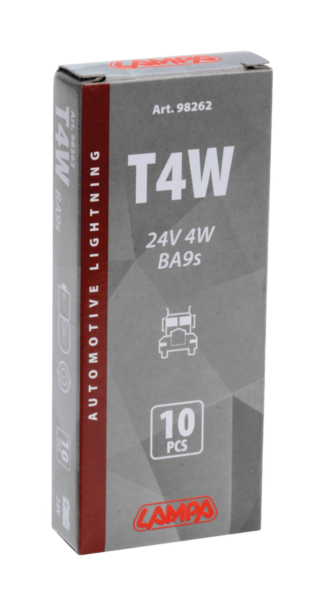 24V Lampada micro - T4W - 4W - BA9s - 10 pz - Scatola - immagine 4
