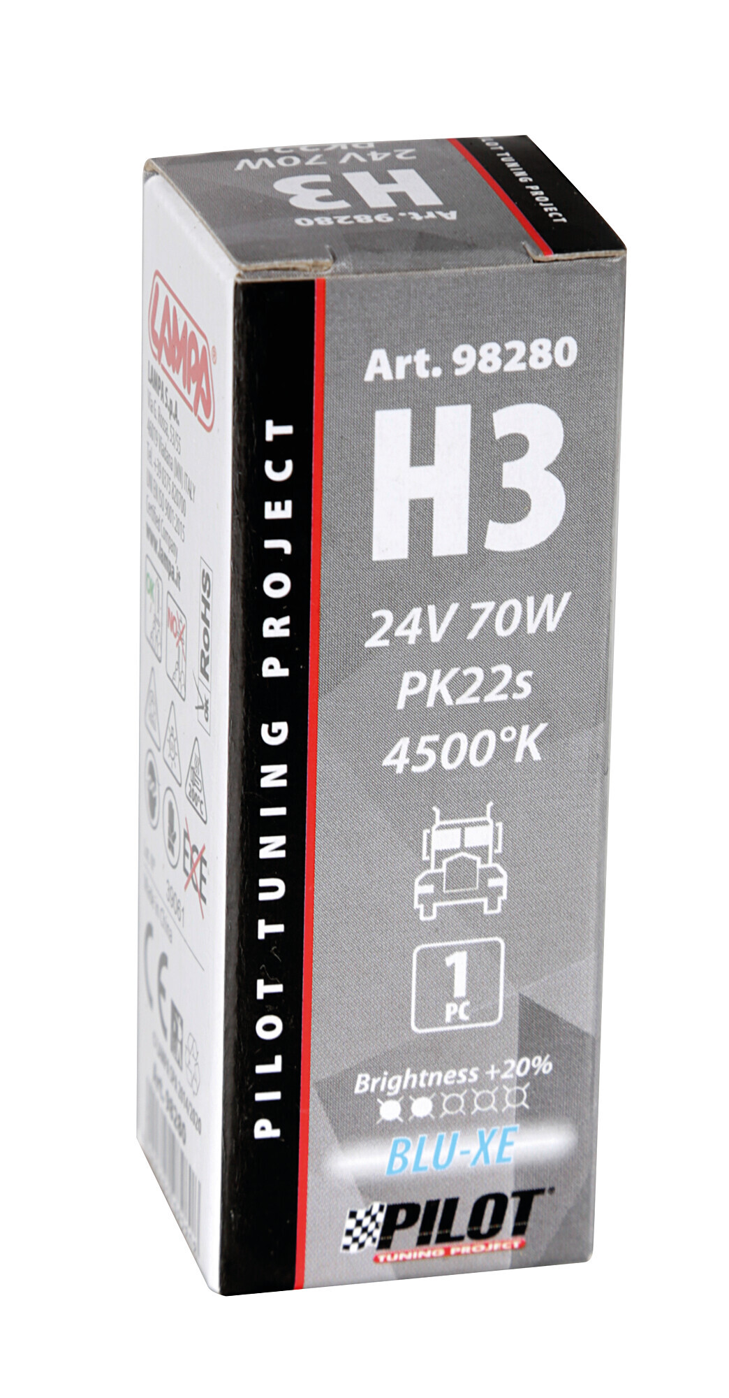 24V Lampada alogena Blu-Xe - H3 - 70W - PK22s - 1 pz - Scatola - immagine 4
