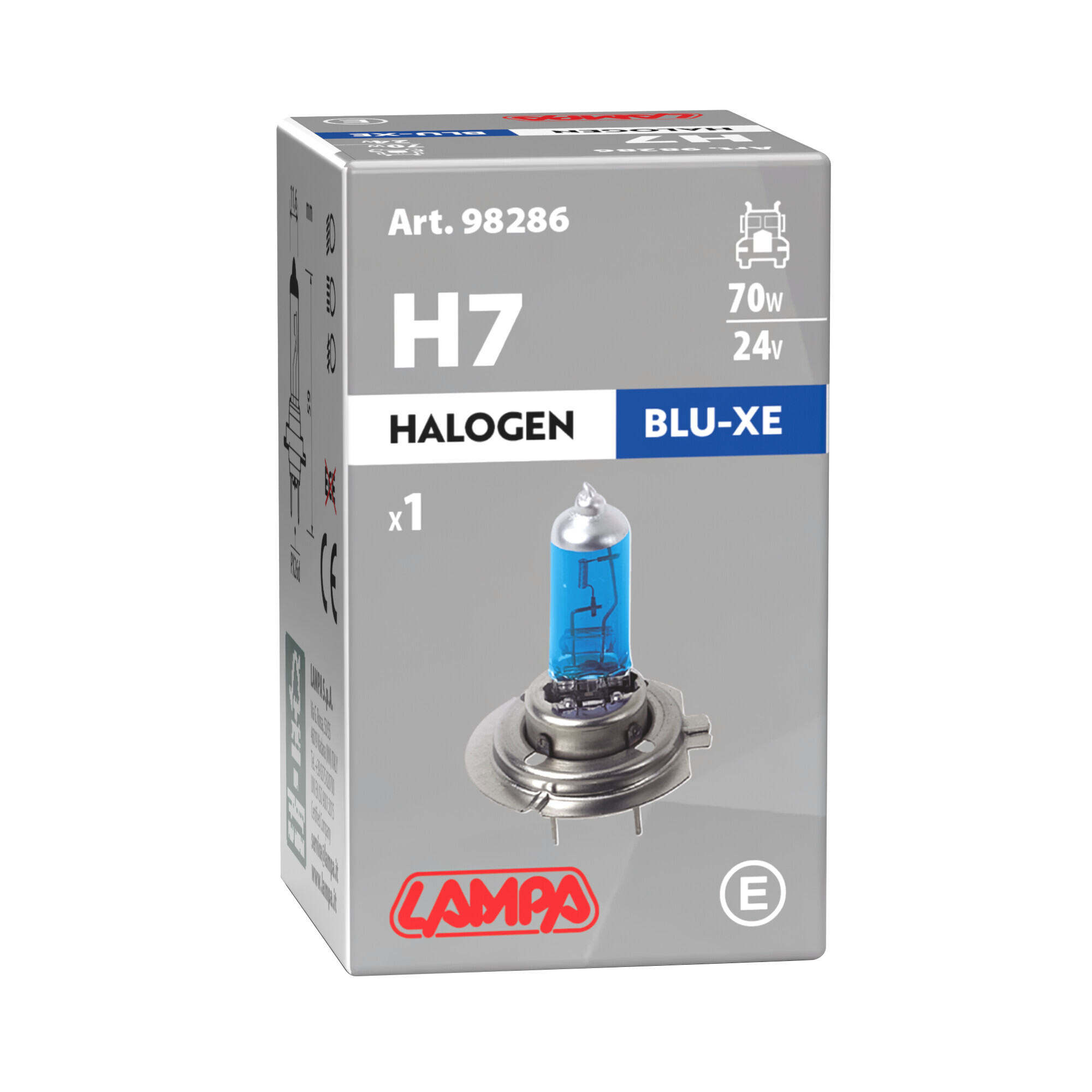 24V Lampada alogena Blu-Xe - H7 - 70W - PX26d - 1 pz - Scatola - immagine 4