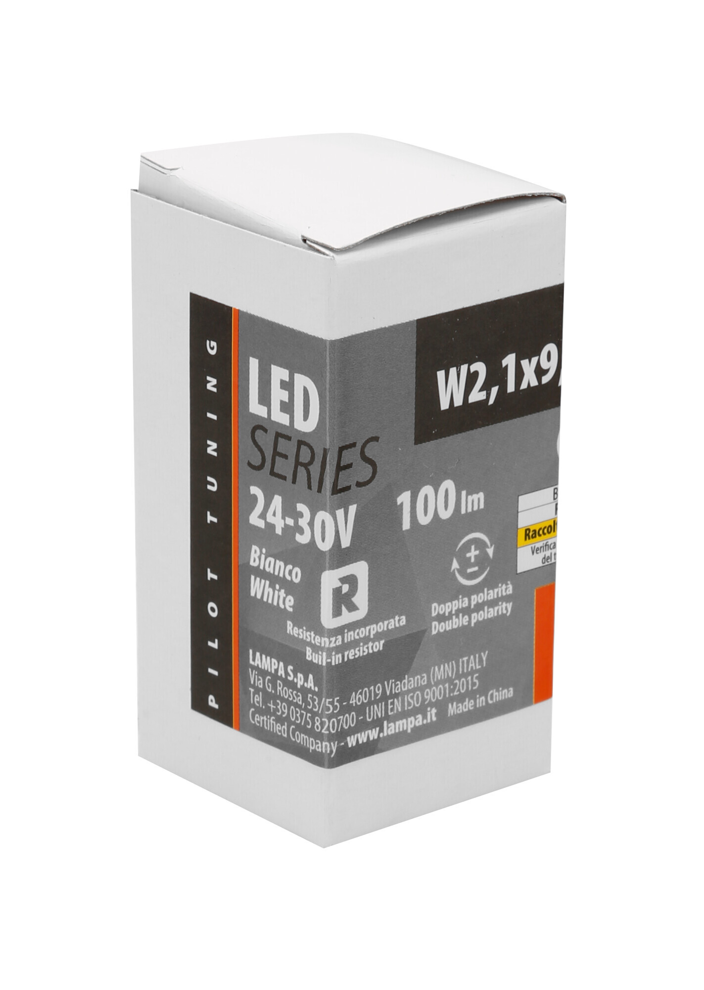 24/30V Led series - 6 Led SMD - (T10) - W2,1x9,5d - 2 pz - Scatola - Bianco - Doppia polarità - Resistenza incorporata - immagine 4