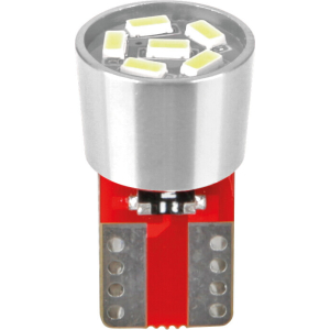 24/30V Led series - 6 Led SMD - (T10) - W2,1x9,5d - 2 pz  - Scatola - Bianco - Doppia polarità - Resistenza incorporata