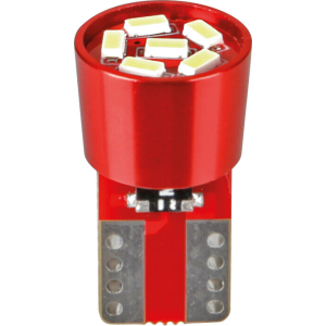 24/30V Led series - 6 Led SMD - (T10) - W2,1x9,5d - 2 pz - Scatola - Rosso - Doppia polarità - Resistenza incorporata