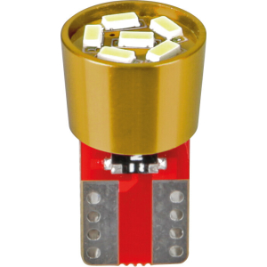 24/30V Led series - 6 Led SMD - (T10) - W2,1x9,5d - 2 pz - Busta - Arancio - Doppia polarità - Resistenza incorporata