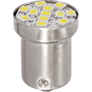 24/28V Led Series - 12 Smd x 1 chip - (R5W-R10W) - BA15s - 1 pz - Scatola - Bianco - Doppia polarità