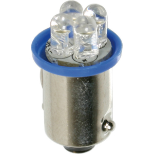 24V Led Series - 4 Led - (T4W) - BA9s - 2 pz  - D/Blister - Blu