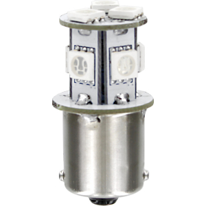 24/28V Led Series - 8 SMD x 3 chips - (P21W) - BA15s - 1 pz - Scatola - Bianco - Doppia polarità