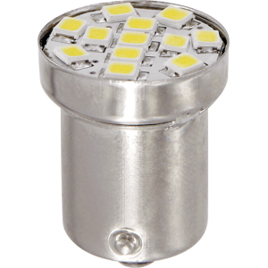 24/28V Led Series - 12 Smd x 1 chip - (R5W-R10W) - BA15s - 20 pz - Scatola - Bianco - Doppia polarità