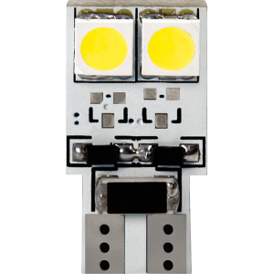 24V Hyper-Led 12 - 4 SMD x 3 chips - (T10) - Bifocus - W2,1x9,5d - 2 pz  - D/Blister - Rosso - Doppia polarità - Resistenza incorporata