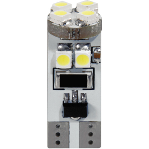 24V Hyper-Led 24 - 8 SMD x 3 chips - (T10) - Trifocus - W2,1x9,5d - 2 pz  - Scatola - Rosso - Doppia polarità - Resistenza incorporata
