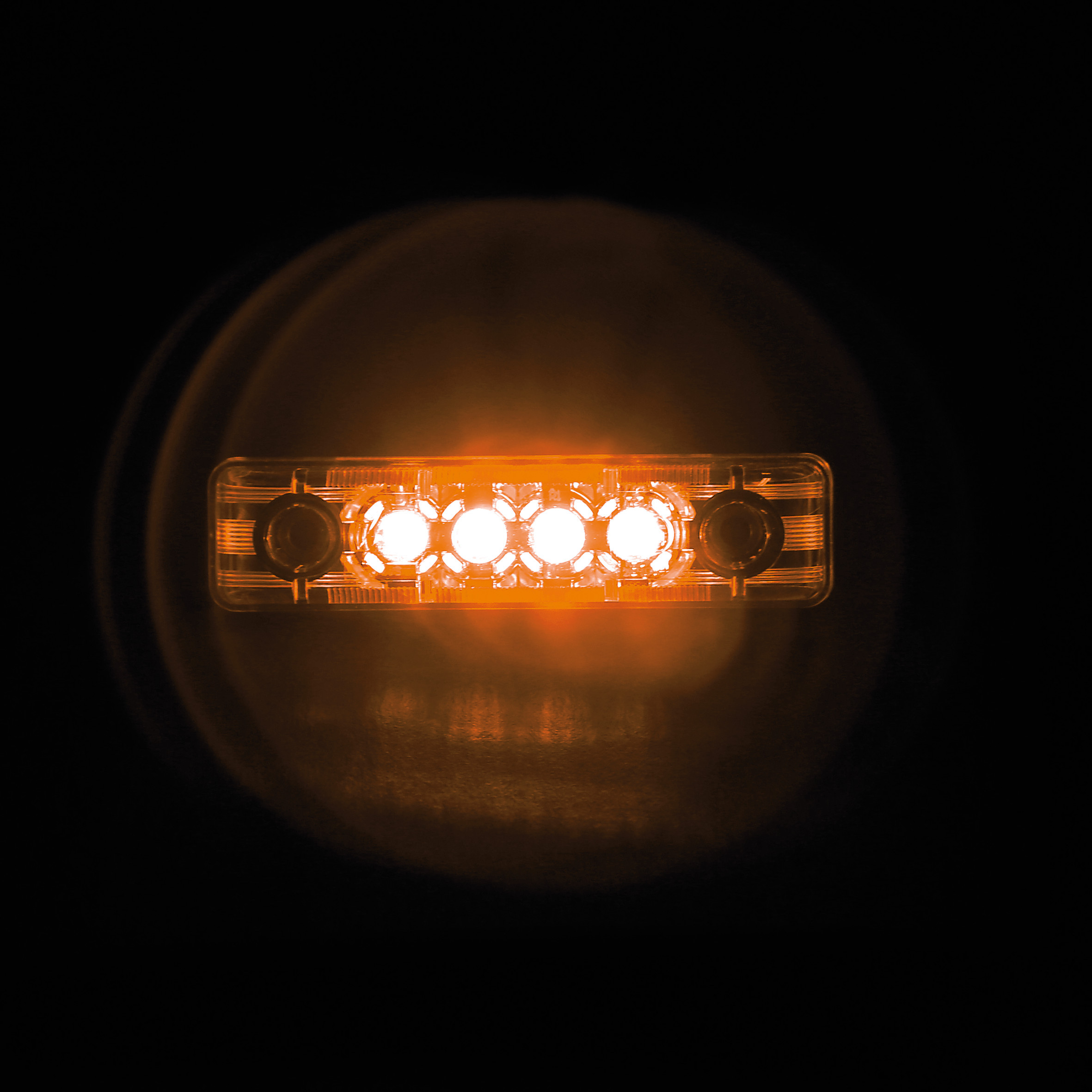 Luce ingombro - 4 Led - 24V - Arancio - immagine 3