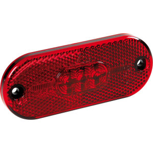 Luce ingombro con catarifrangente - 5 Led - 24V - Rosso