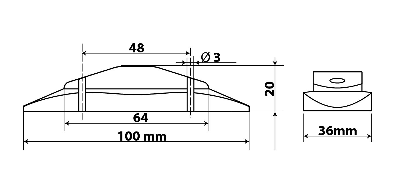 Luce decorativa - 2 Led - 24V - Bianco - immagine 7