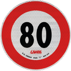 Contrassegno limite velocità - 80 Km/h