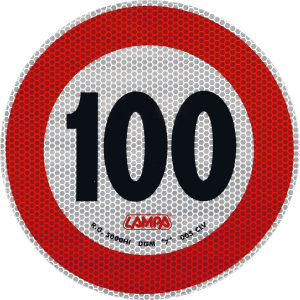 Contrassegno limite velocità - 100 Km/h