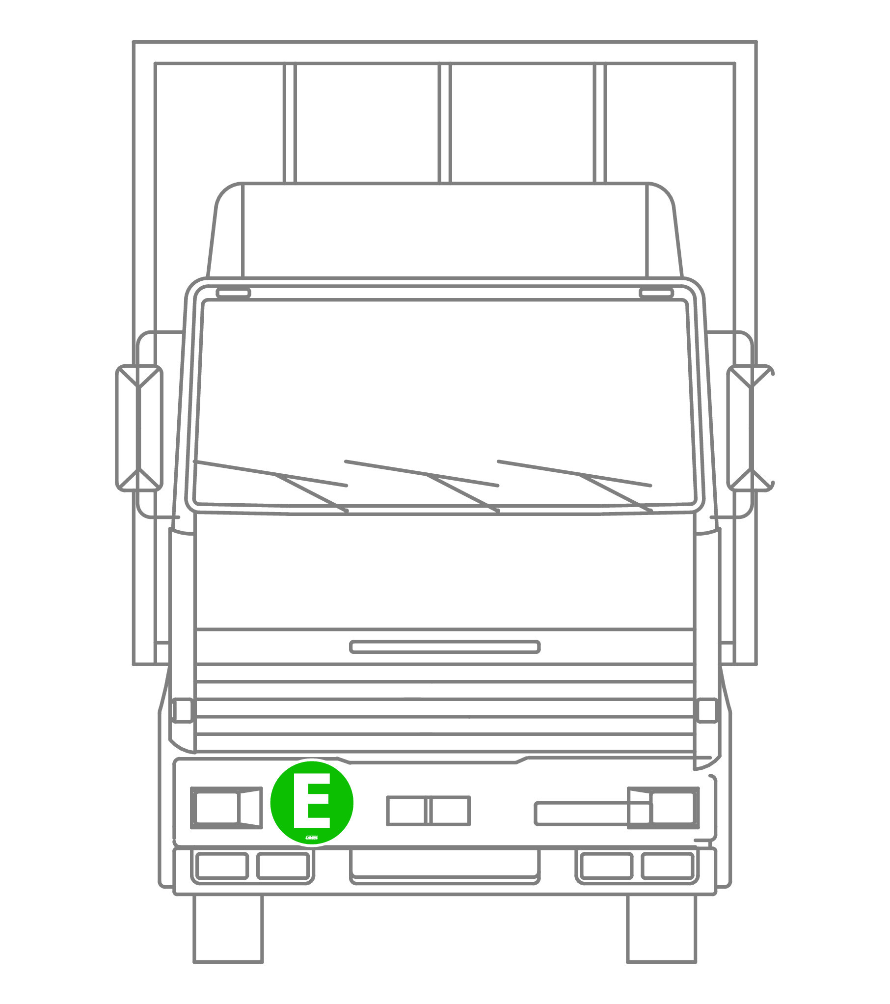 Contrassegno adesivo - E - Veicolo ecologico - immagine 3