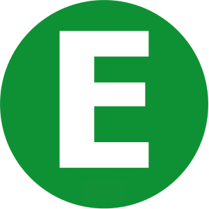 Contrassegno adesivo - E - Veicolo ecologico