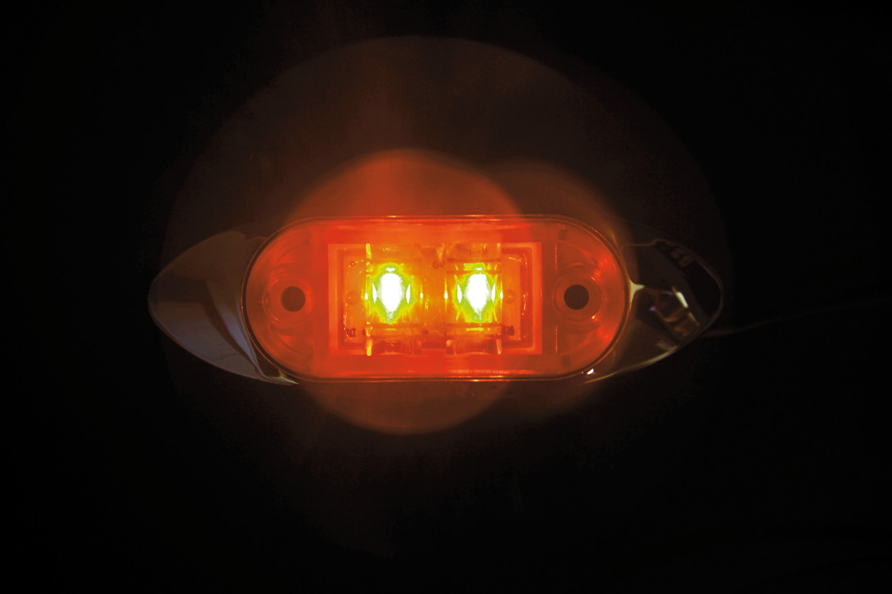 Luce decorativa - 2 Led - 24V - Arancio - immagine 3