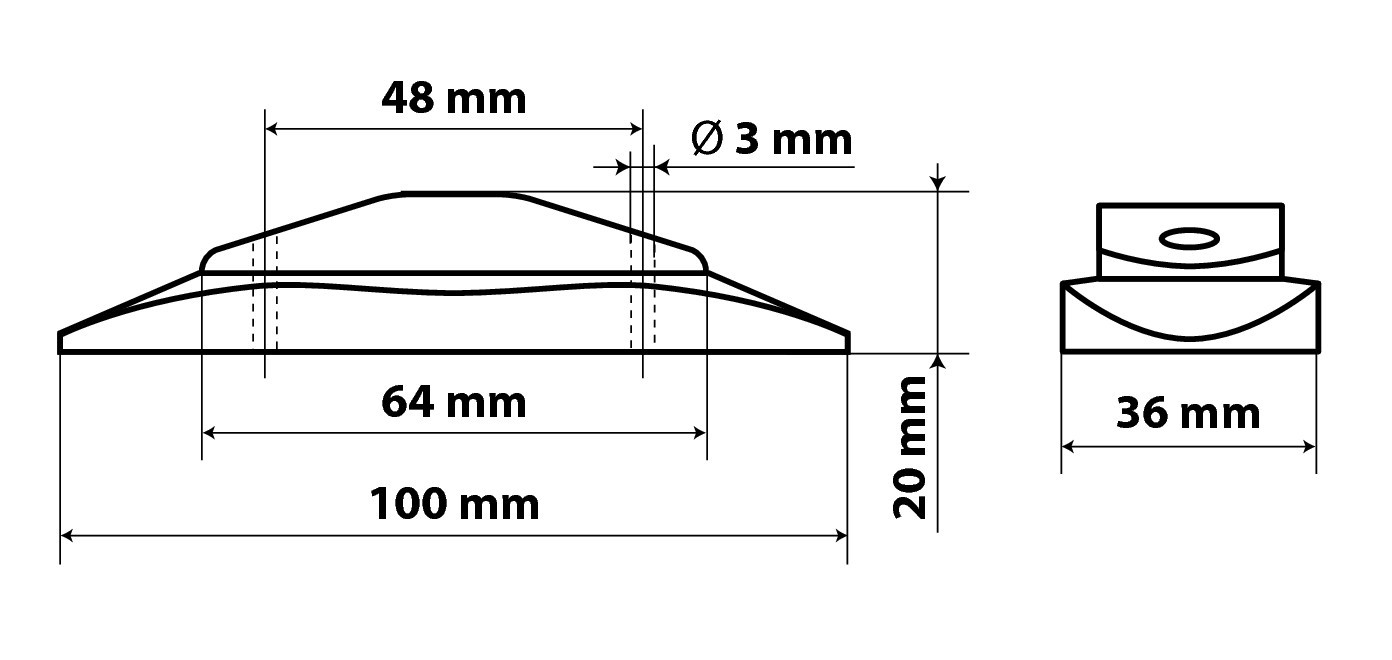 Luce decorativa - 2 Led - 24V - Arancio - immagine 4