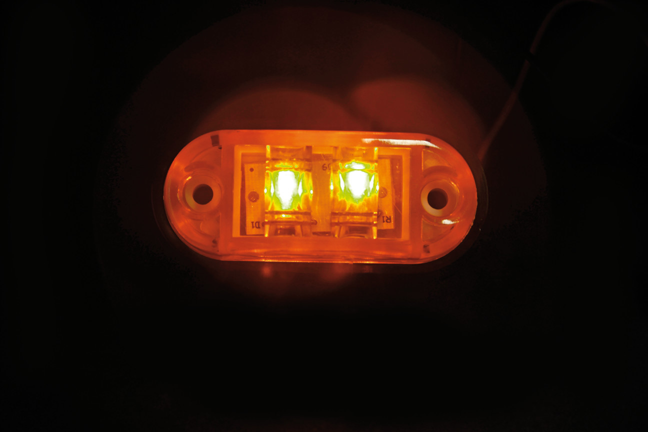 Luce decorativa - 2 Led - 24V - Arancio - immagine 3
