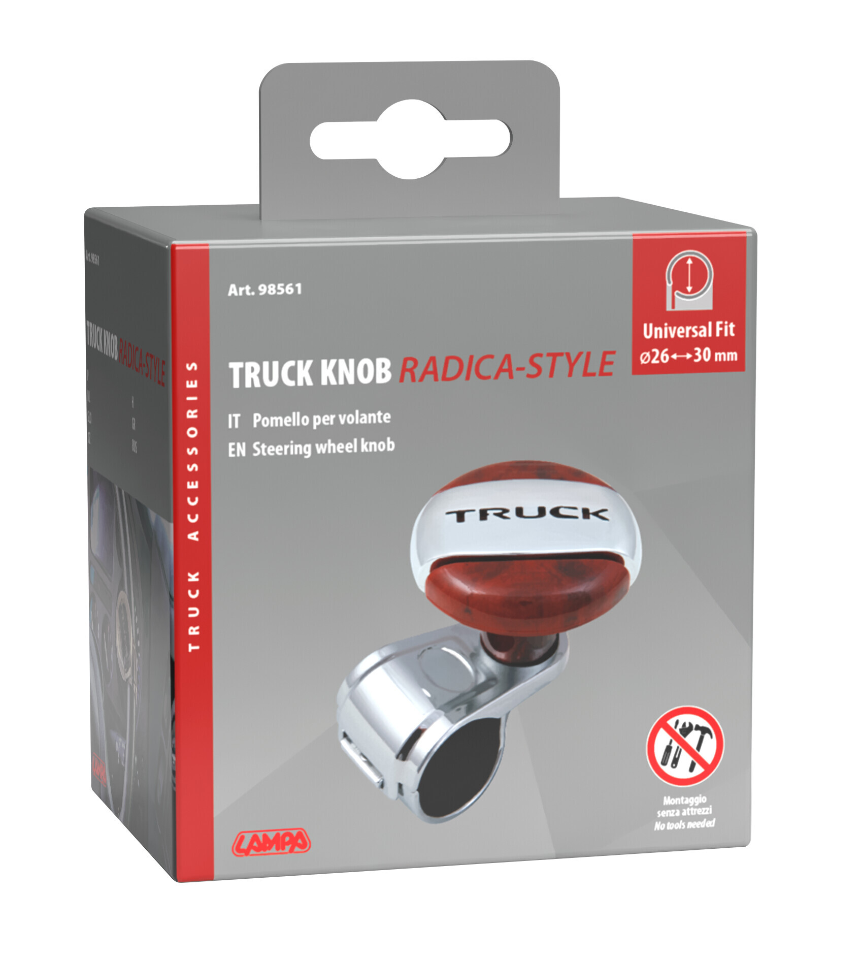 Pomello per volante camion - Radica style - immagine 2